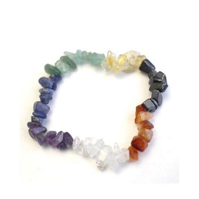 Adult Chakra Stone Chip Bracelet